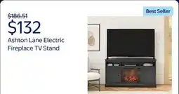 Walmart Ashton Lane Electric Fireplace TV Stand with Remote for TVs up to 65in, Magnolia Oak/Columbia Walnut offer