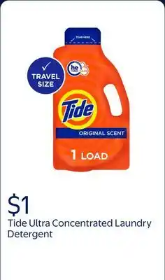 Walmart Tide Ultra Concentrated Laundry Detergent and Washing Soap offer