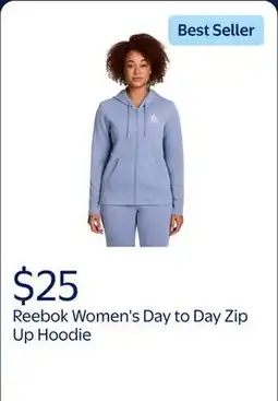 Walmart Reebok Women's and Women's Plus Day to Day Zip Up Hoodie offer