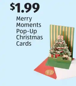 Aldi Merry Moments Pop-Up Christmas Cards offer