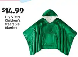 Aldi Lily & Dan Children's Wearable Blanket offer
