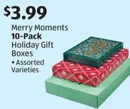 Aldi Merry Moments 10-Pack Holiday Gift Boxes offer
