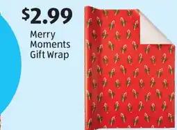 Aldi Merry Moments Gift Wrap offer