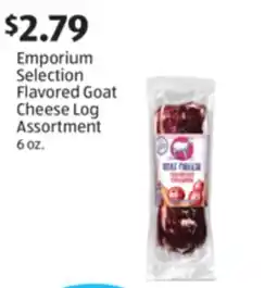 Aldi Emporium Selection Flavored Goat Cheese Log Assortment offer