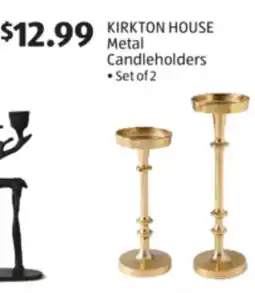 Aldi KIRKTON HOUSE Metal Candleholders offer