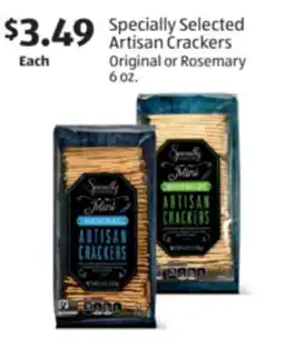 Aldi Specially Selected Artisan Crackers offer