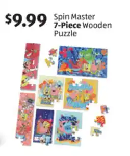 Aldi Spin Master 7-Piece Wooden Puzzle offer