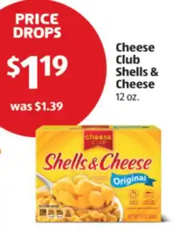Aldi Cheese Club Shells & Cheese offer