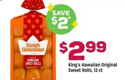 Grocery Outlet King's Hawaiian Original Sweet Rolls offer