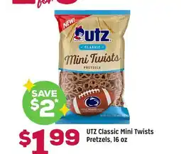 Grocery Outlet UTZ Classic Mini Twists Pretzels, 16 oz offer