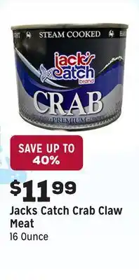 Grocery Outlet Crab Claw Meat offer
