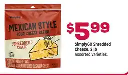 Grocery Outlet SimplyGO Shredded Cheese offer