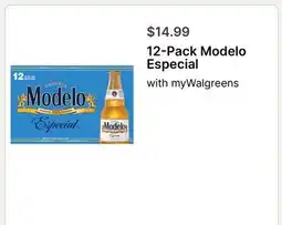 Walgreens 12-Pack Modelo Especial offer