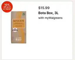 Walgreens Bota Box, 3L offer