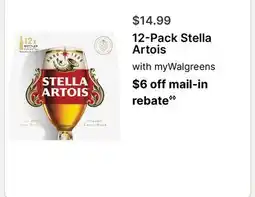 Walgreens 12-Pack Stella Artois offer