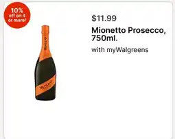 Walgreens Mionetto Prosecco, 750ml offer