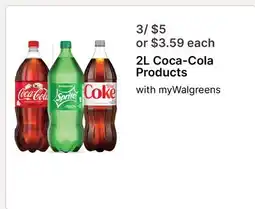 Walgreens 2L Coca-Cola Products offer