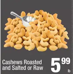 Super King Markets Cashews Roasted and Salted or Raw offer