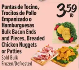 El Super Bulk Bacon Ends and Pieces, Breaded Chicken Nuggets or Patties offer