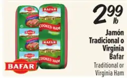 El Super Bafar Traditional or Virginia Ham offer