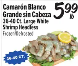 El Super 36-40 Ct.Large White Shrimp Headless offer