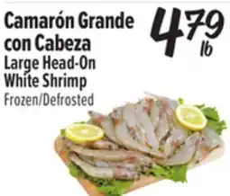 El Super Large Head-On White Shrimp offer