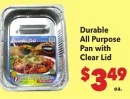 Vallarta Supermarkets Durable All Purpose Pan with Clear Lid offer