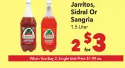 Vallarta Supermarkets Jarritos, Sidral Or Sangria offer