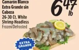 El Super 26-30Ct. White Shrimp Headless offer