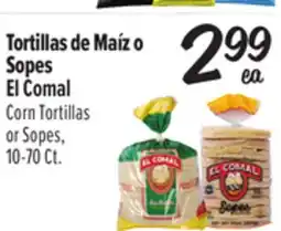 El Super Corn Tortillas or Sopes offer