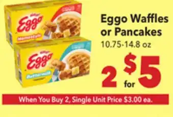 Vallarta Supermarkets Eggo Waffles or Pancakes offer