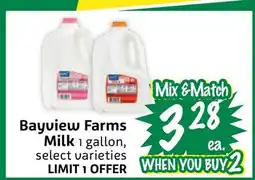 Foodmaxx Bayview Farms Milk offer
