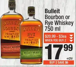 Super King Markets Bulleit Bourbon or Rye Whiskey offer
