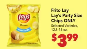 Vallarta Supermarkets Frito Lay Lay's Party Size Chips offer