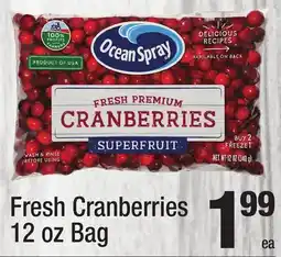 Super King Markets Fresh Cranberries offer