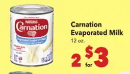 Vallarta Supermarkets Carnation Evaporated Milk offer