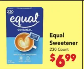 Vallarta Supermarkets Equal Sweetener offer