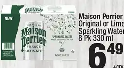 Super King Markets Maison Perrier Original or Lime Sparkling Water offer