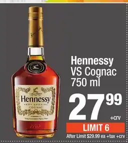 Super King Markets Hennessy VS Cognac offer