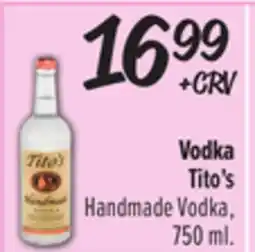 El Super Tito's Handmade Vodka offer