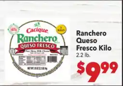 Vallarta Supermarkets Ranchero Queso Fresco Kilo offer