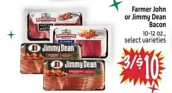 Foodmaxx Farmer John or Jimmy Dean Bacon offer