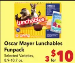 Vallarta Supermarkets Oscar Mayer Lunchables Funpack offer