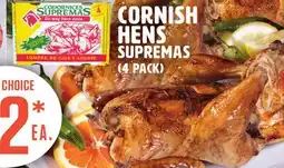 Vallarta Supermarkets CORNISH HENS SUPREMAS offer