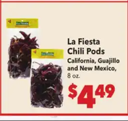 Vallarta Supermarkets La Fiesta Chili Pods offer