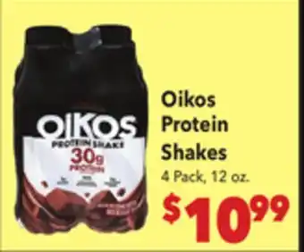Vallarta Supermarkets Oikos Protein Shakes offer