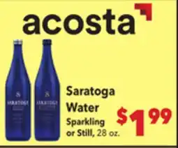 Vallarta Supermarkets Saratoga Water offer