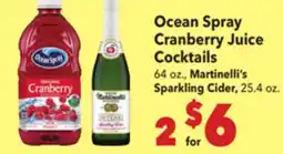 Vallarta Supermarkets Ocean Spray Cranberry Juice Cocktails offer