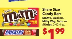 Vallarta Supermarkets Share Size Candy Bars offer
