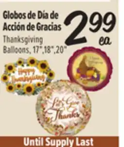 El Super Thanksgiving Balloons offer